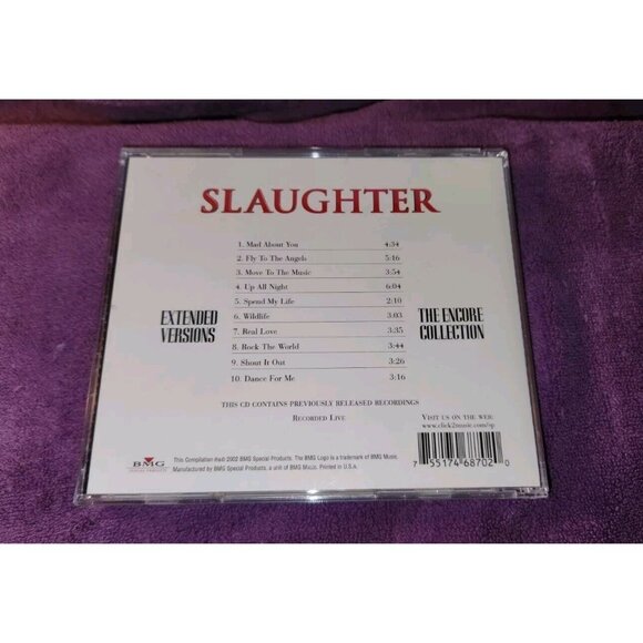 SLAUGHTER - Extended Versions LIVE CD - Picture 2 of 5